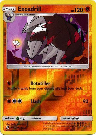 Excadrill – 119/236 – Rare Reverse Holo
