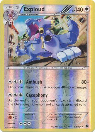 Exploud – 82/124 – Rare Reverse Holo