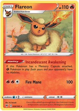 Flareon – 026/185 – Rare