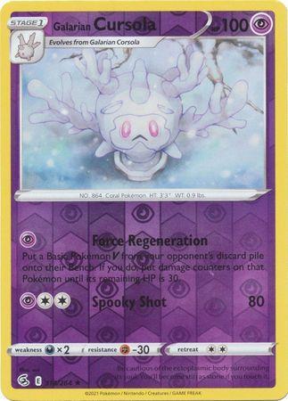 Galarian Cursola – 118/264 – Rare Reverse Holo