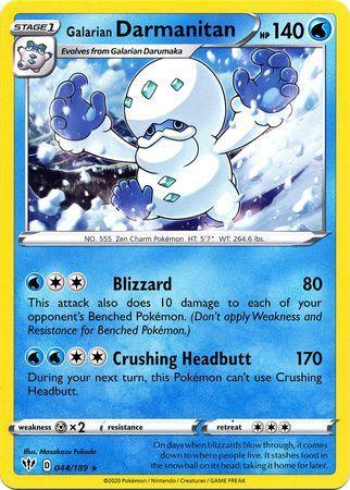Galarian Darmanitan – 044/189 – Rare