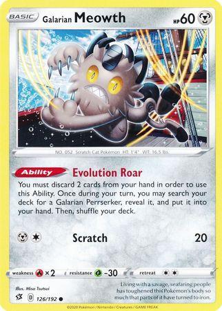 Galarian Meowth – 126/192 – Common