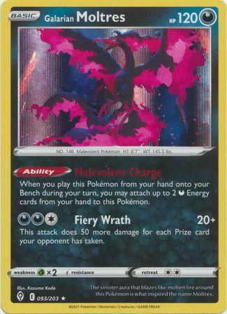 Galarian Moltres – 93/203 – Holo Rare