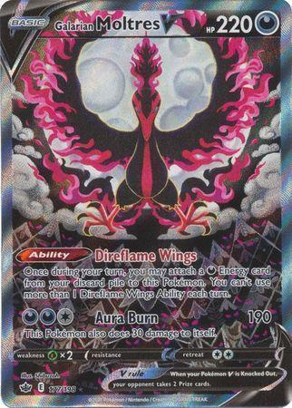 Galarian Moltres V - 177/198 - Full Art Ultra Rare