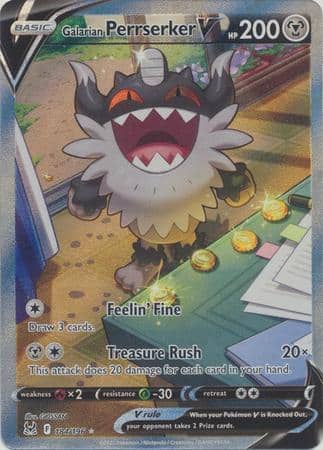 Galarian Perrserker V – 184/196 – Alternate Art Ultra Rare