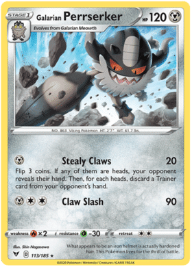 Galarian Perrserker – 113/185 – Rare