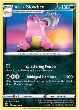 Galarian Slowbro – 92/163 – Rare