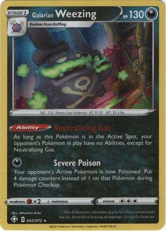Galarian Weezing – 042/072 – Holo Rare
