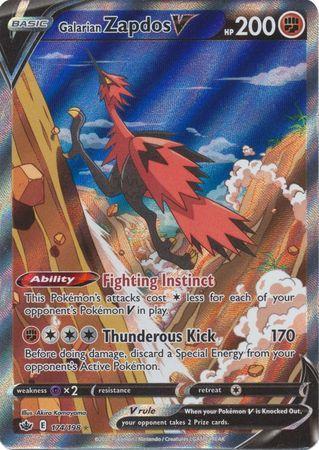 [ESP] Galarian Zapdos V - 174/198 - Full Art Ultra Rare