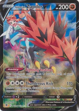 Galarian Zapdos V – TG19/TG30 – Ultra Rare