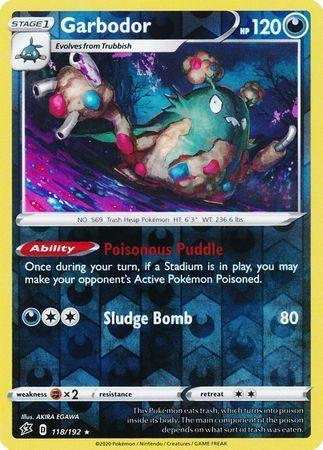 Garbodor – 118/192 – Rare Reverse Holo