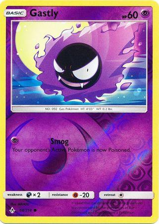 Gastly – 68/214 – Common Reverse Holo