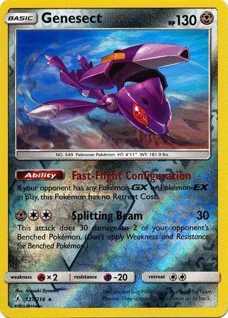 Genesect – 127/214 – Rare Reverse Holo