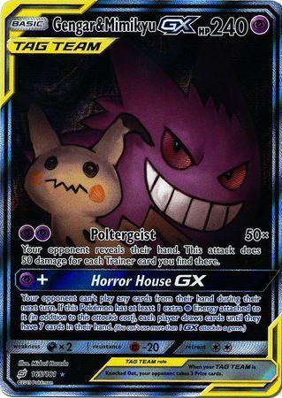Gengar – Mimikyu GX – 165/181 – Alternate Art Ultra Rare