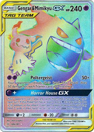 Gengar – Mimikyu GX – 186/181 – Hyper Rare