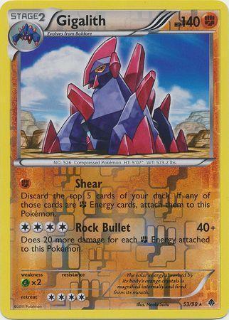 Gigalith – 53/98 – Rare Reverse Holo