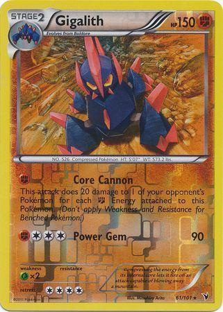 Gigalith – 61/101 – Rare Reverse Holo