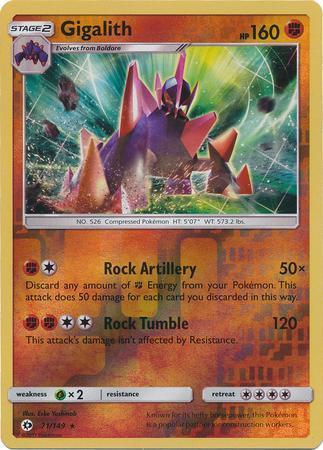 Gigalith – 71/149 – Rare Reverse Holo