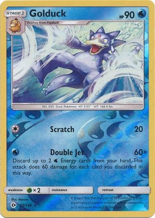 Golduck – 29/149 – Rare Reverse Holo
