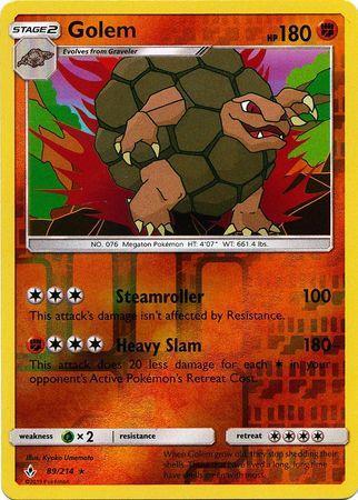 Golem – 89/214 – Holo Rare Reverse Holo