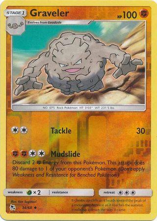 Graveler – 34/68 – Uncommon Reverse Holo