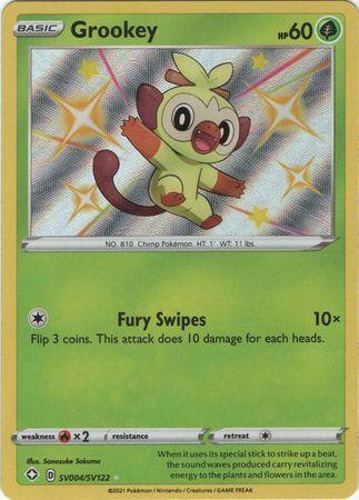 Grookey – SV4/SV122 – Shiny Rare
