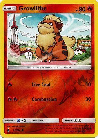 Growlithe – 21/214 – Common Reverse Holo