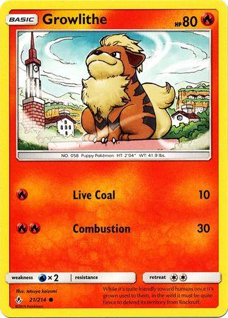 Growlithe – 21/214 – Common