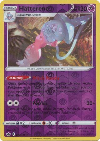 Hatterene – 73/198 – Holo Rare Reverse Holo
