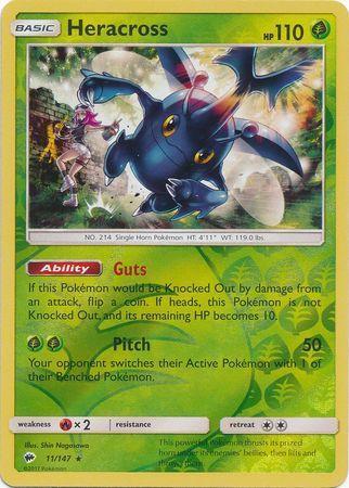 Heracross – 11/147 – Rare Reverse Holo