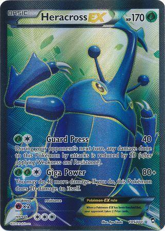 Heracross EX – 105/111 – Full Art Ultra Rare