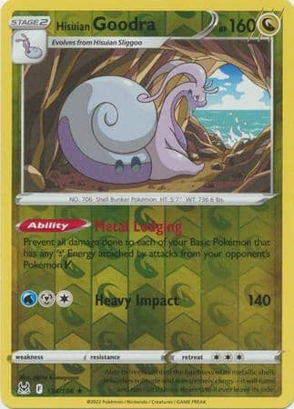 Hisuian Goodra – 134/196 – Holo Rare Reverse Holo