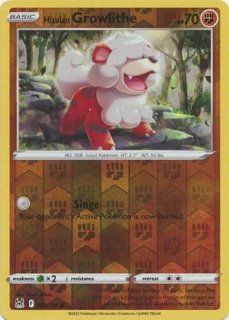 Hisuian Growlithe – 083/196 – Common Reverse Holo