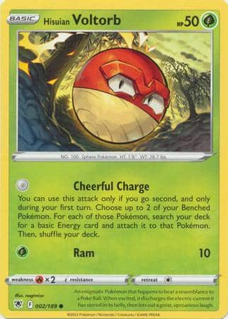 Hisuian Voltorb  – 002/189 – Common