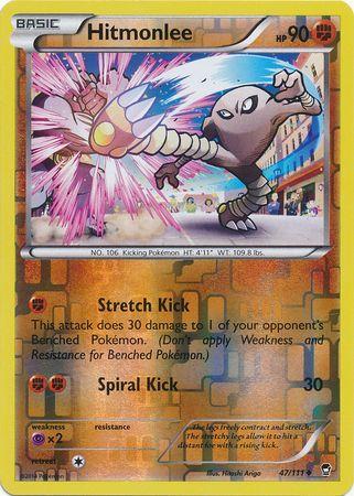 Hitmonlee – 47/111 – Uncommon Reverse Holo