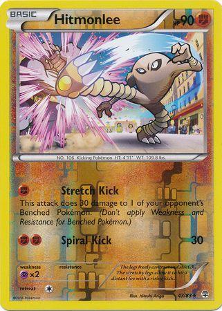 Hitmonlee – 47/83 – Rare Reverse Holo