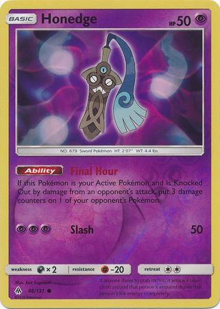 Honedge - 46/131 - Common Reverse Holo