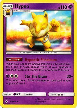 Hypno – 72/214 – Rare