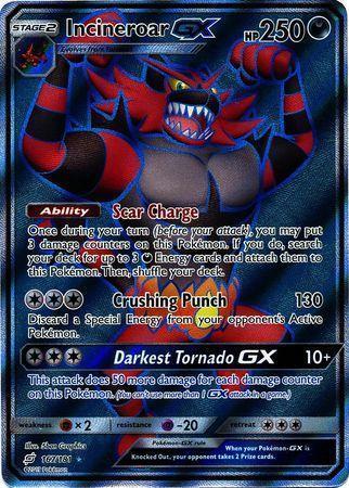 Incineroar GX – 167/181 – Full Art Ultra Rare