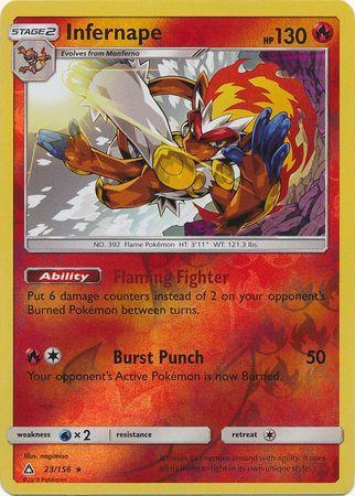 Infernape – 23/156 – Holo Rare Reverse Holo