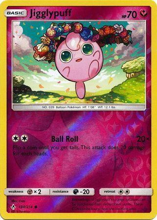 Jigglypuff – 134/214 – Common Reverse Holo