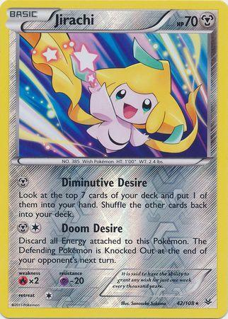 Jirachi – 42/108 – Holo Rare Reverse Holo