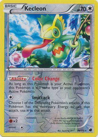 Kecleon – 94/116 – Rare Reverse Holo