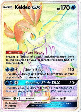 [ESP] Keldeo GX  – 240/236 – Hyper Rare