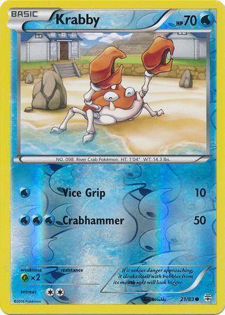 Krabby – 21/83 – Common Reverse Holo