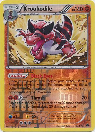 Krookodile – 62/98 – Rare Reverse Holo