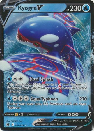 Kyogre V – 037/159 – Ultra Rare