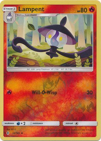 Lampent – 12/145 – Uncommon Reverse Holo