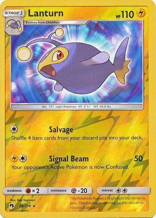 Lanturn – 74/214 – Rare Reverse Holo