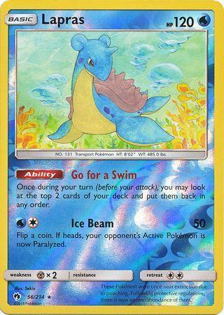 Lapras – 56/214 – Rare Reverse Holo